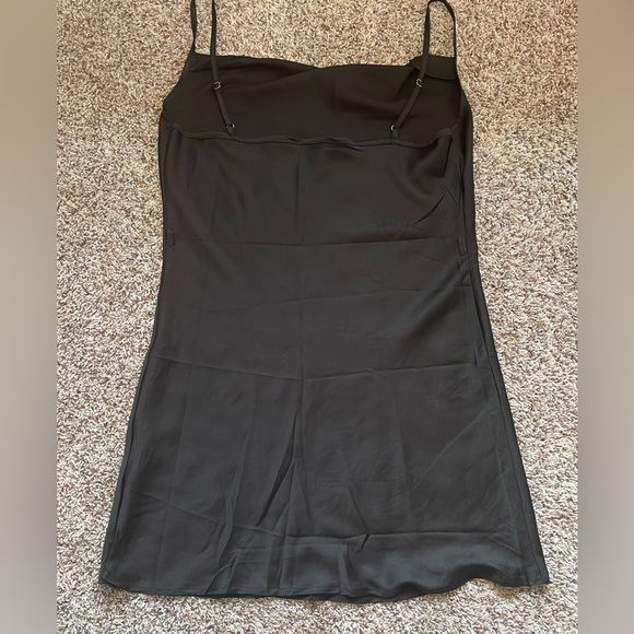 Shein Women’s Silk Mini Dress Black Size Large - Picture 7 of 7